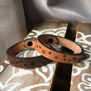 Genuine Leather Bracelet set